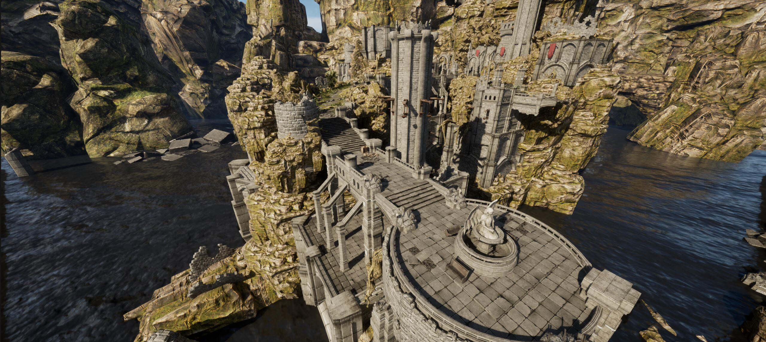 Lighting study in Unreal using a premade scene