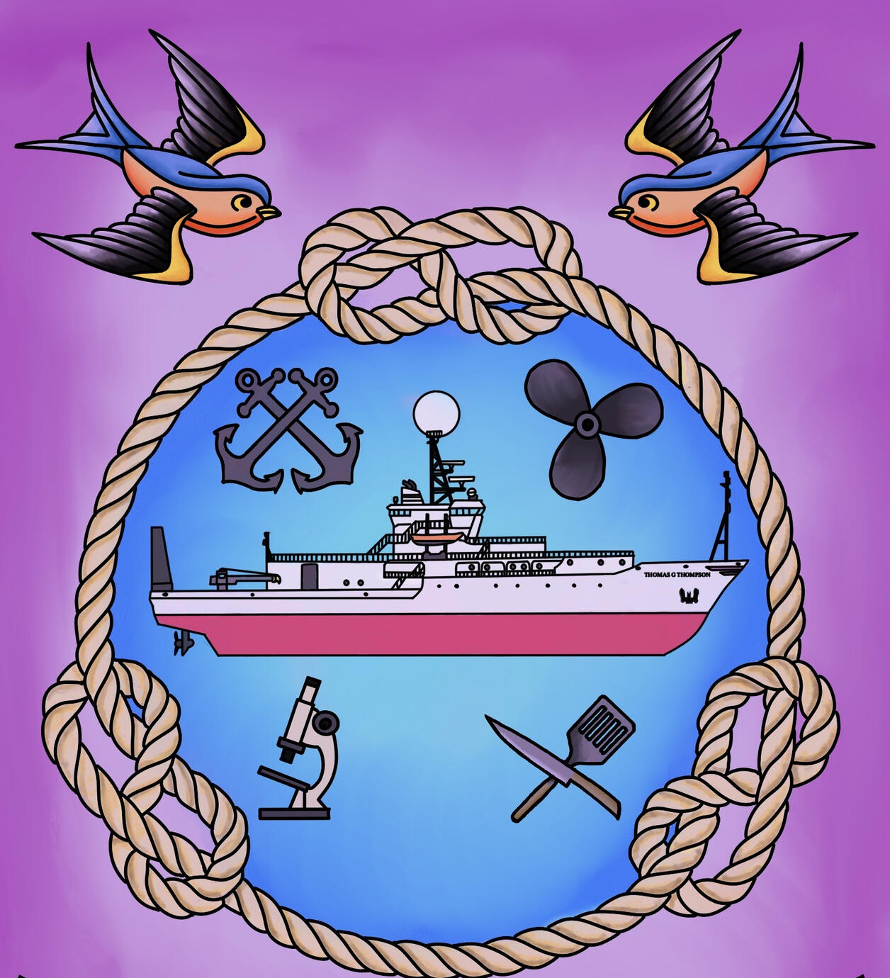 Ship's Logo. Procreate