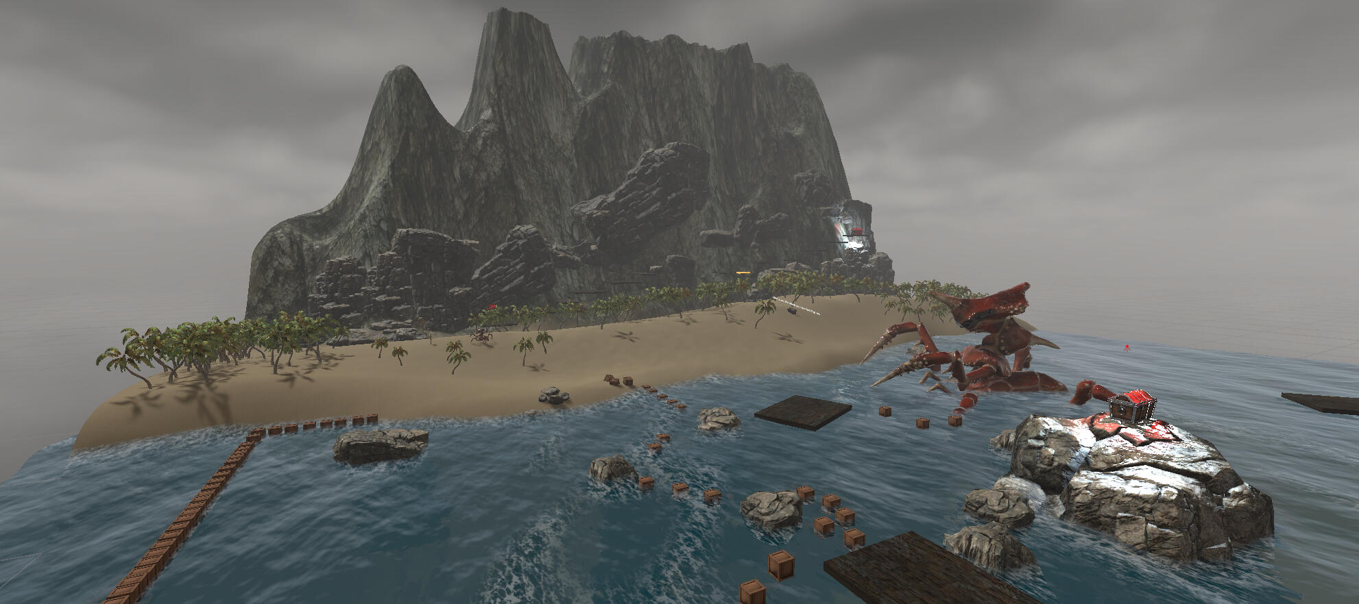 Runner game built in Unity with premade assets